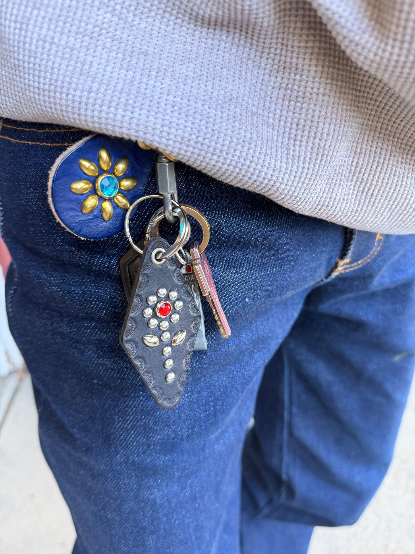 Floral Motel Keychain